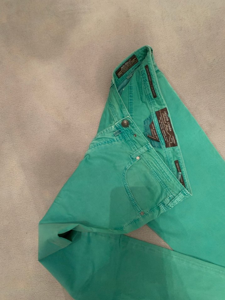 Erkek Turkuaz  Denim Jean Pantolon,orjinaldir - Görsel 4