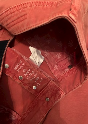 Kırmızı  Erkek Fermuarlı Pantolon,orjinaldir - Görsel 5