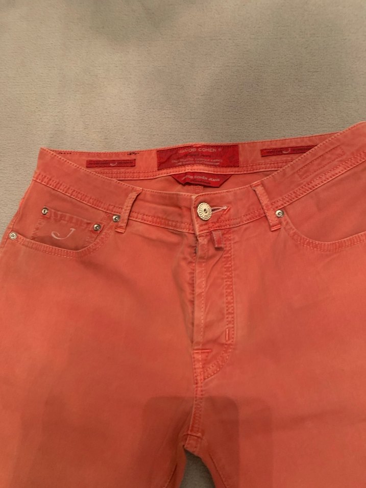 Kırmızı  Erkek Fermuarlı Pantolon,orjinaldir - Görsel 4