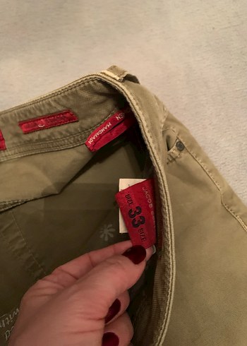 Düğmeli Kahverengi Erkek Pantolon,orjinaldir - Görsel 4