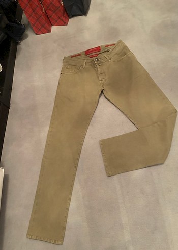 Düğmeli Kahverengi Erkek Pantolon,orjinaldir - Görsel 2