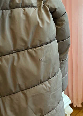 Kahverengi Kadın Midi Kaban Kapüşonlu - Görsel 5