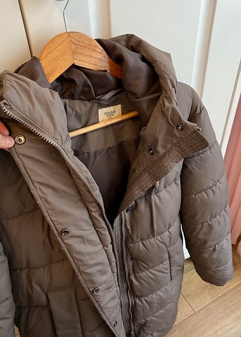 Kahverengi Kadın Midi Kaban Kapüşonlu - Görsel 3