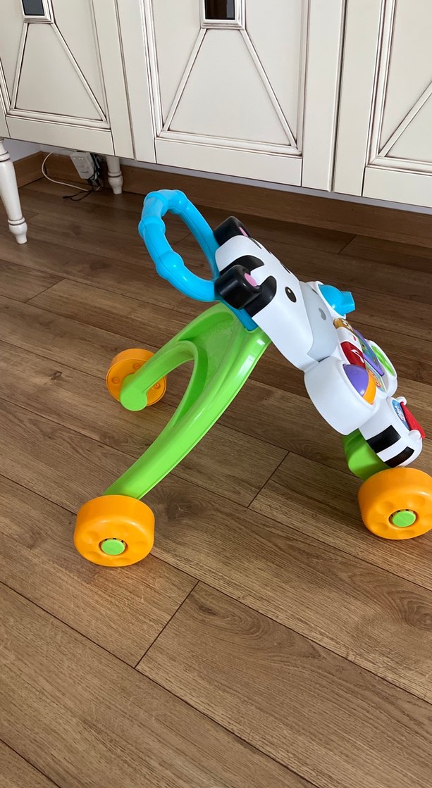 Renkli Zebra Desenli Bebek Yürüteci - Görsel 3