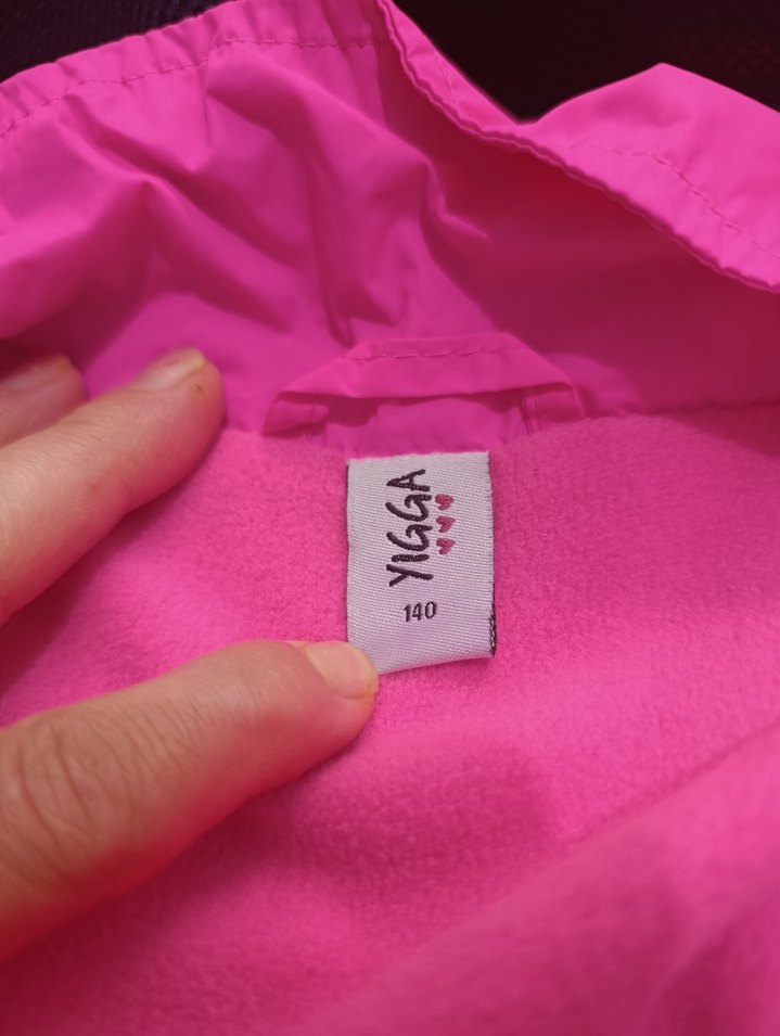 Kız Çocuk Kapüşonlu Fermuarlı Yağmurluk - Görsel 4