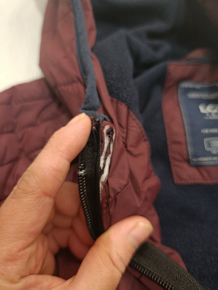 bordo Kapüşonlu erkek çocuk Mont - Görsel 3