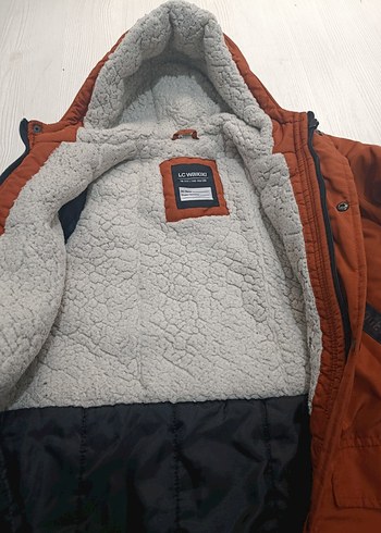 LC Waikiki Düğmeli Kahverengi Erkek Midi Mont