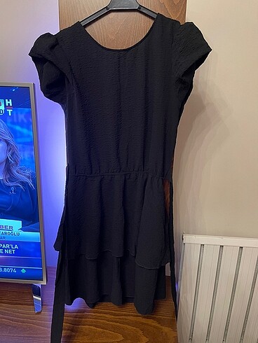 38 Beden siyah Renk H&M SIRTI açık elbise