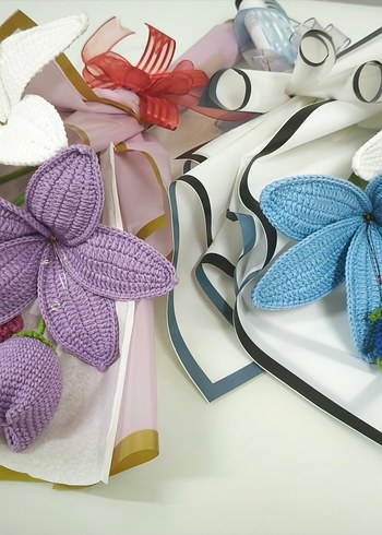 El Örgüsü Bohem Çiçek Buketi - Görsel 5