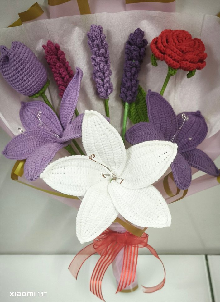 El Örgüsü Bohem Çiçek Buketi - Görsel 4