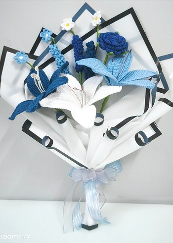 Bohem El Yapımı Örgü Çiçekler - Görsel 4