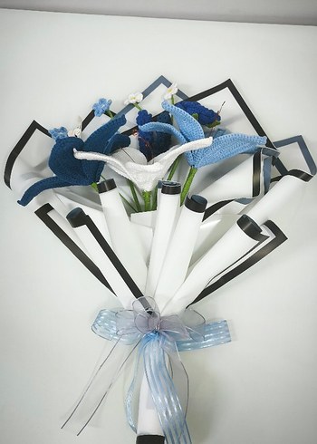 Bohem El Yapımı Örgü Çiçekler - Görsel 2