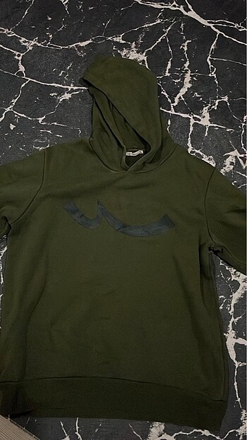 Koyu yeşil oversize sweatshirt xl