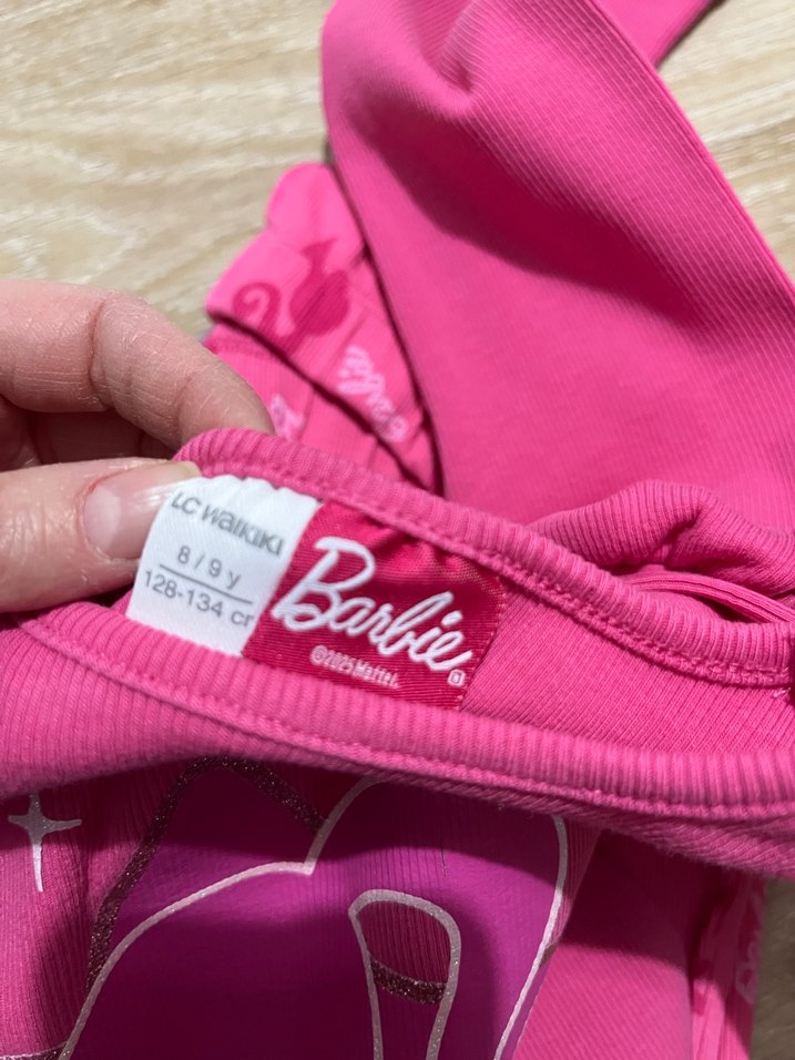 Barbie Baskılı Pembe Kız Eşofman Takımı - Görsel 3