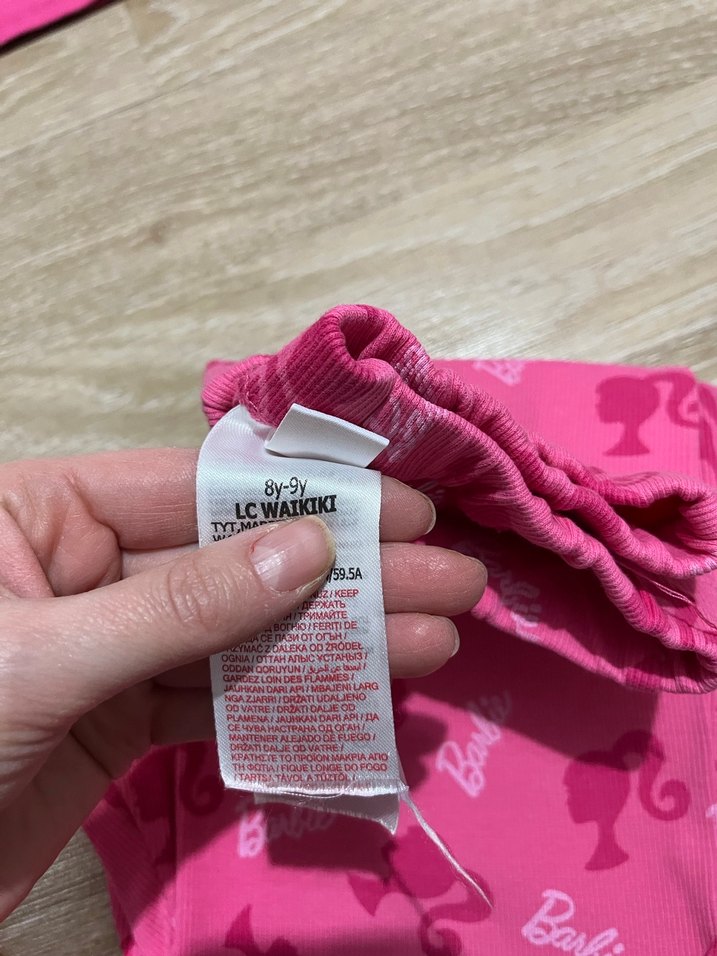 Barbie Baskılı Pembe Kız Eşofman Takımı - Görsel 2