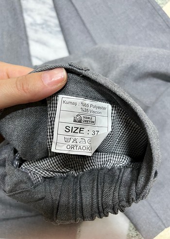 LC Waikiki Gri okul Kumaş Pantolon