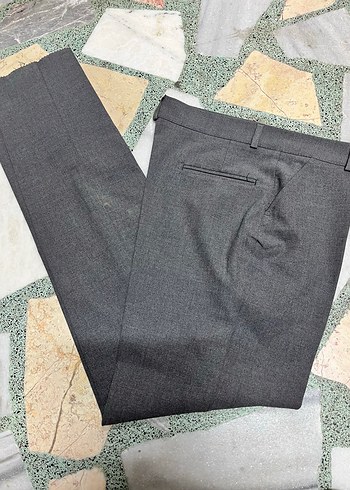 Gri Regular Kadın Kumaş Pantolon