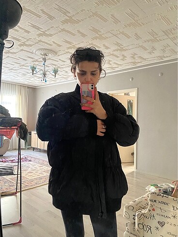 m Beden siyah Renk H m oversize mont