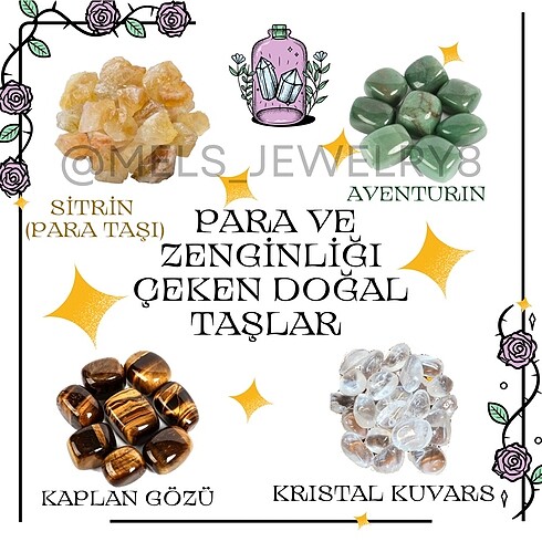 Para ve Zenginlik İçin Doğal Taş Kolyeler