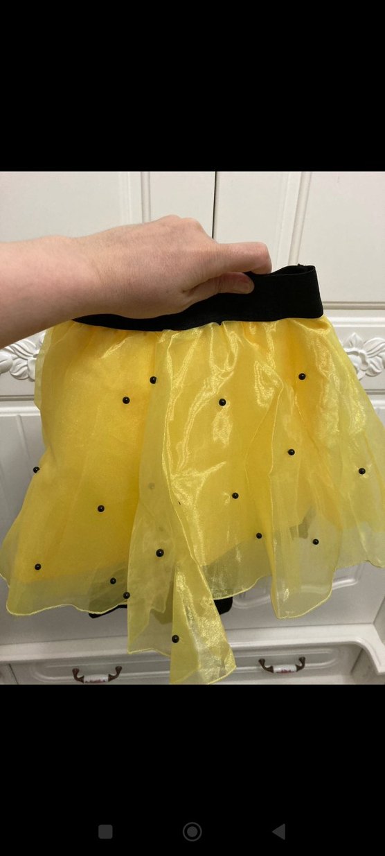 Siyah Kız Çocuk Gösterişli Kısa Kollu Elbise - Görsel 2