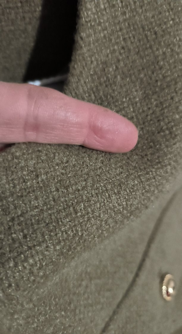 Bej Düğmeli Midi Kadın Kaban - Görsel 5