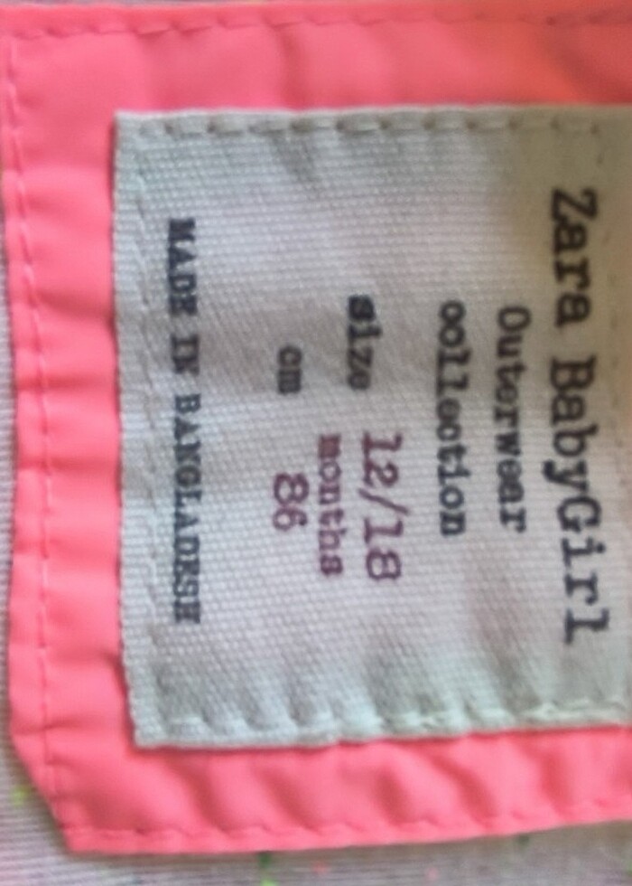 Zara yağmurluk - Görsel 2