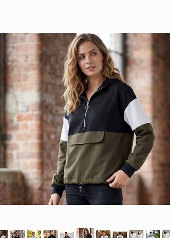 Zara Renk Bloklu Yarim Fermuarli Spor