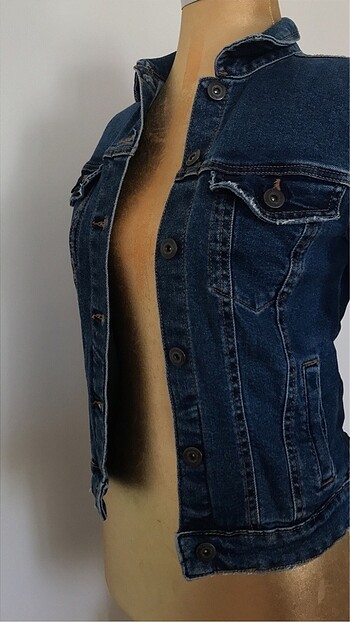 xs Beden lacivert Renk Bershka kot ceket