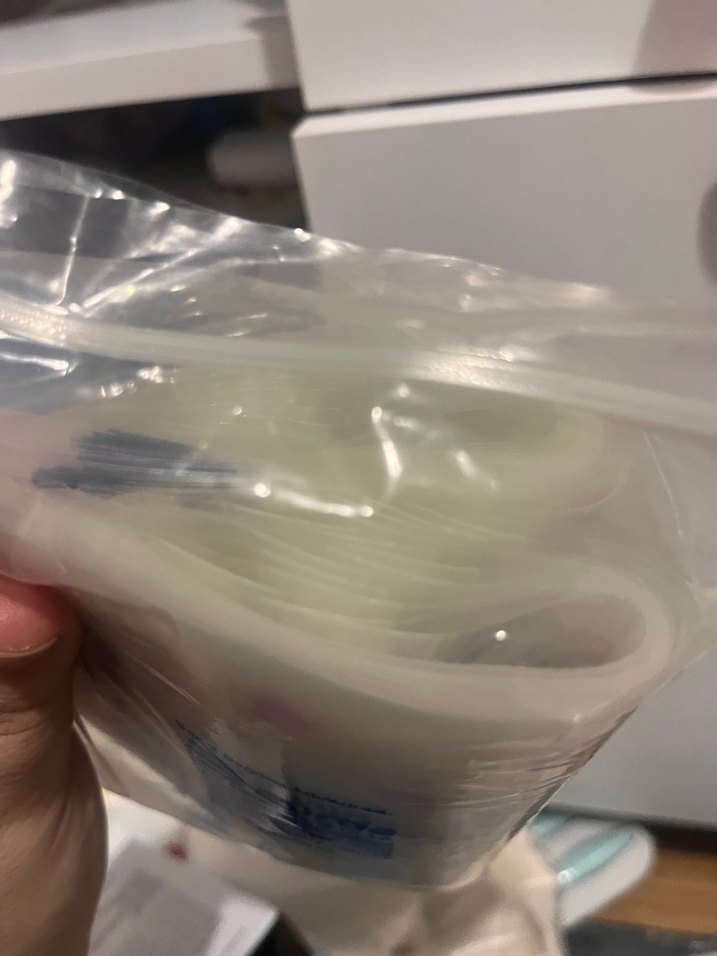 Mavi Pastel Anne Sütü Saklama Poşeti 200ml - Görsel 2