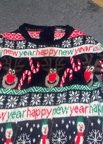 Yeni yıl bebek kazak - Görsel 3