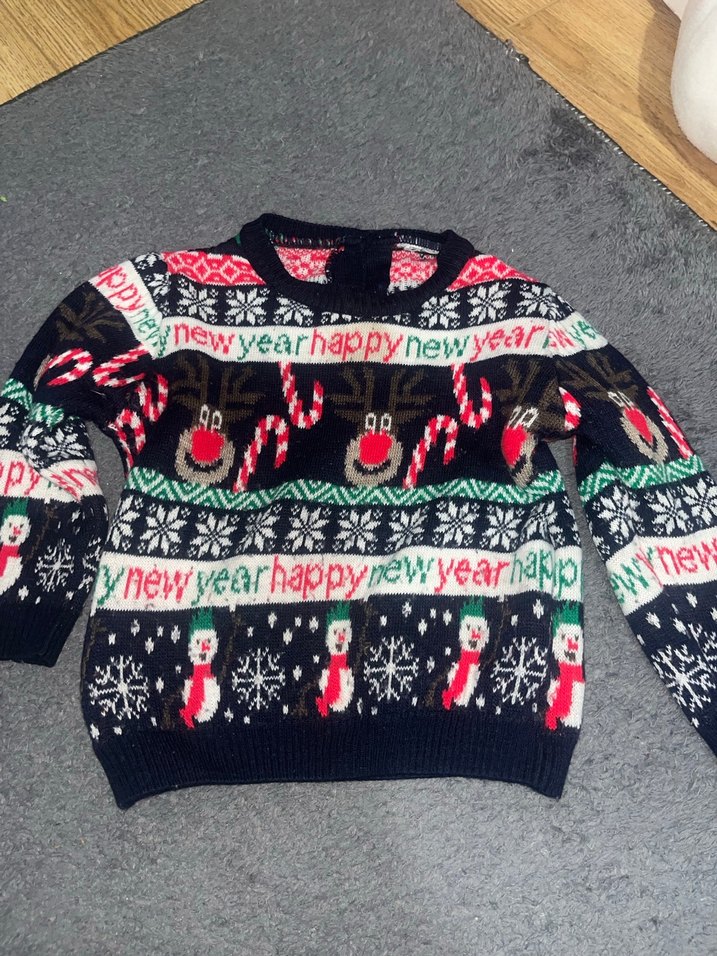 Yeni yıl bebek kazak - Görsel 2