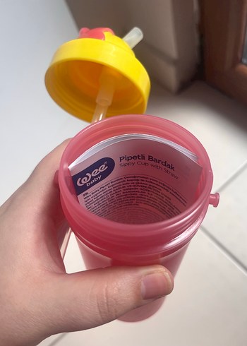 Renkli Pembe Bebek Biberonu - Görsel 2
