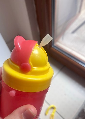 Renkli Pembe Bebek Biberonu - Görsel 3