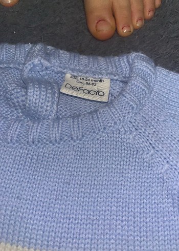 Çocuk Triko Kazak, Bisiklet Yaka, Uzun Kollu - Görsel 2