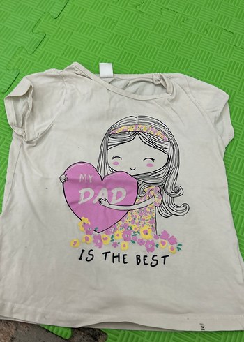 Baskılı Kız Çocuk Kısa Kollu Tişört - Görsel 3