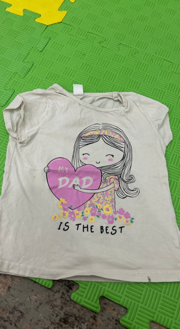 Baskılı Kız Çocuk Kısa Kollu Tişört - Görsel 3