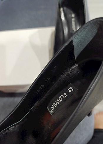 36 Beden Siyah Tokalı Stiletto Kadın Ofis Ayakkabısı