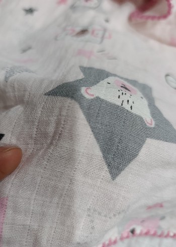 Kapüşonlu Pembe Kız Çocuk Panço - Görsel 6