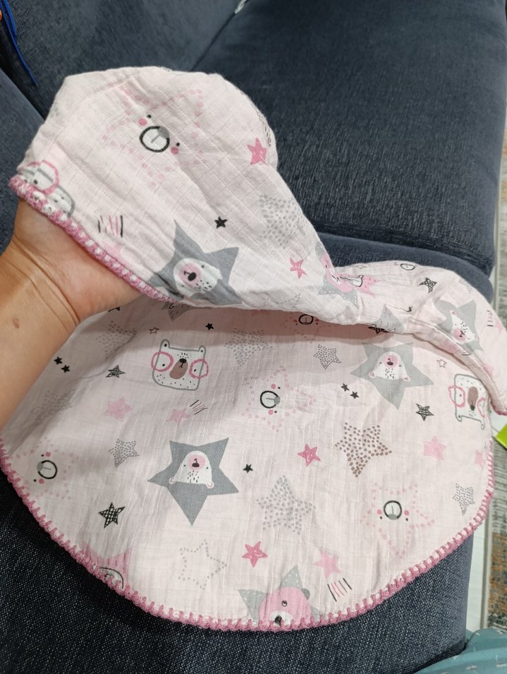 Kapüşonlu Pembe Kız Çocuk Panço - Görsel 2