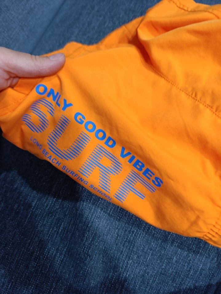 Turuncu Fermuarlı Erkek Yüzme Şortu(7-8yaş) - Görsel 2