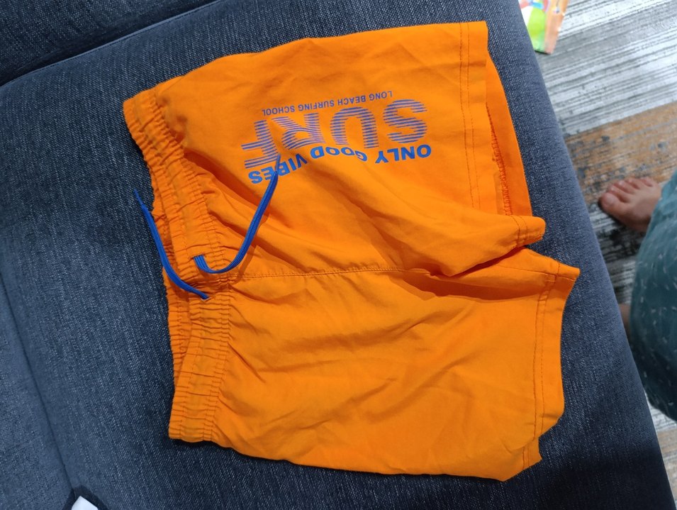 Turuncu Fermuarlı Erkek Yüzme Şortu(7-8yaş) - Görsel 3