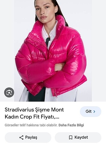 Stradivarius pembe mont 