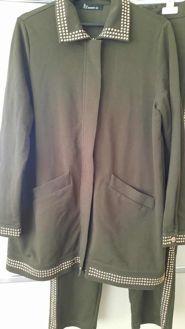 ftz women iki parca haki renk hic kullanilmadi yeni - Görsel 5