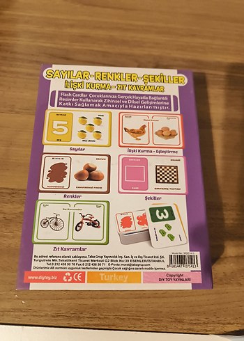 Sayilar ve Renkler Eğitim Kartları Seti - Görsel 5