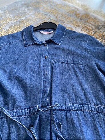 m Beden mavi Renk Kot jean tunik #zara #ghisa #setrms