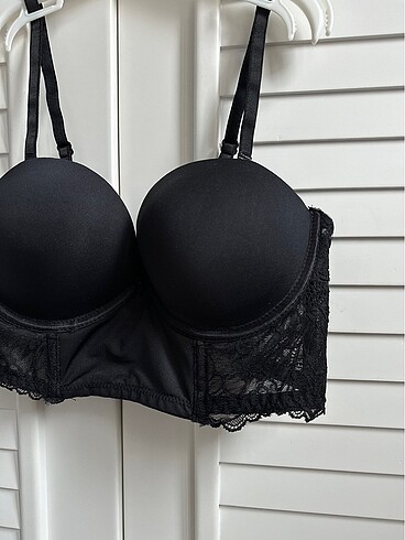 Victoria s Secret Siyah push up ekstra dolgulu destekli sütyen