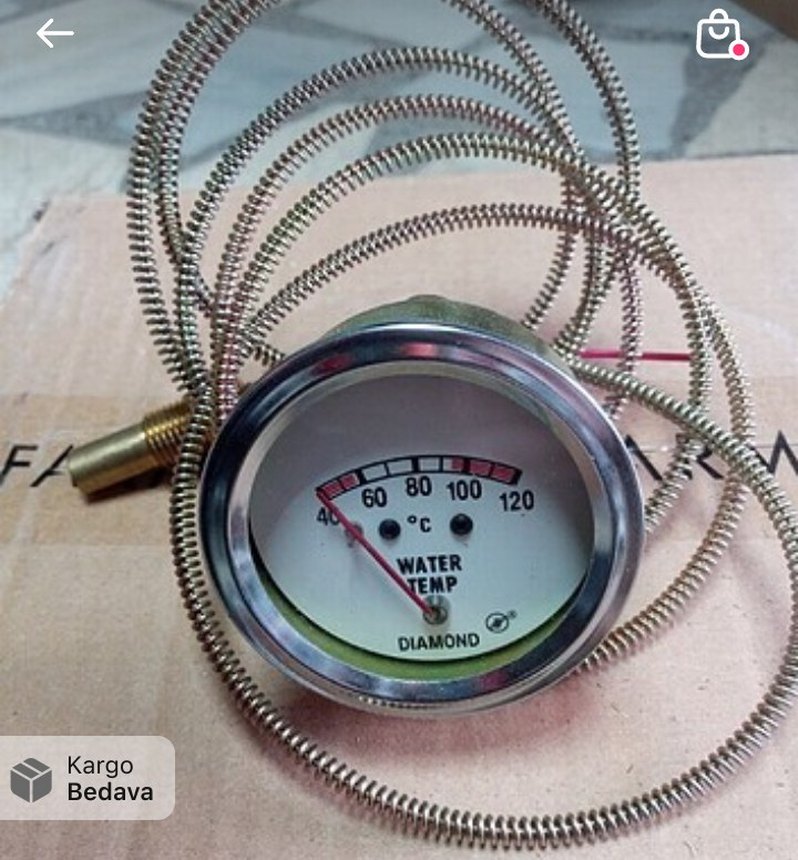 araçlar için cıvalı hararet gostergesi - Görsel 2