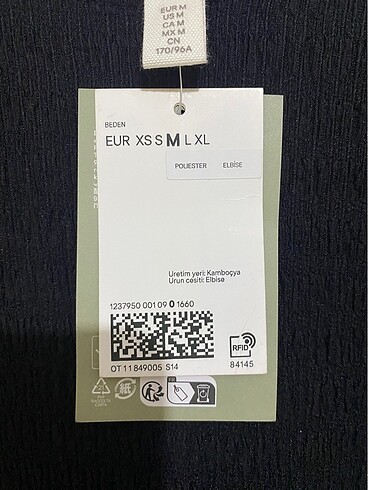 m Beden H&m siyah midi elbise