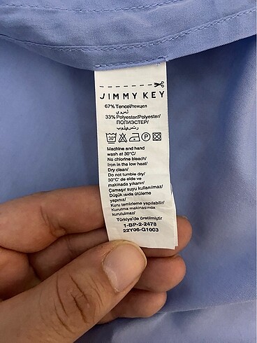 m Beden Jimmy key mavi gömlek