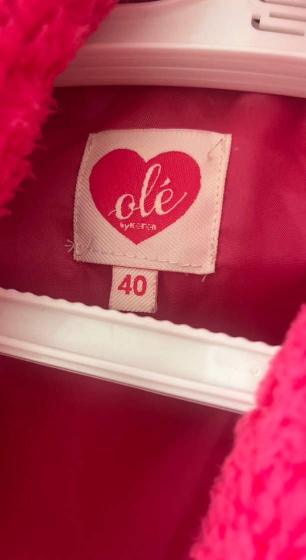 Koton Düğmeli Pembe Midi Kadın Polar Ceket - Görsel 2